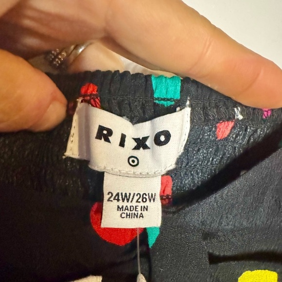 RIXO X Target Black Colorful Polka Dot Flirty Swing Dress NWT Size 24W/26W - Picture 6 of 7